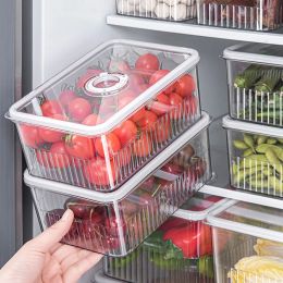 Bakken koelkast opbergdoos timing verse koelkast organisator groente fruit opslagcontainers pantry keuken organisator