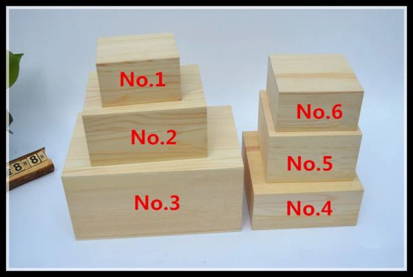 Offre spéciale des bacs!Boîte de rangement en bois Boîte de rangement de bijoux de pin et de couverture de terre boîte en bois boîte en bois