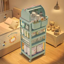 Bacs StrOper étagères debout Baby Baby Products Multi-couche Mobile Storage Mobile Storage Freshman Transparent Hand Cart