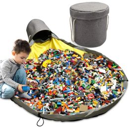 Bacs jouet rangement de rangement panier de linge pliable pour enfants play gatte-t-dimensitaine de nettoyage de nettoyage des blocs de construction durable