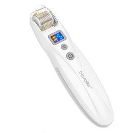Bio Roller G5 Amovible LED Microneedle Roller EMS Photothérapie Vibration Massage Améliorer La Croissance Du Collagène Rétrécir Les Pores