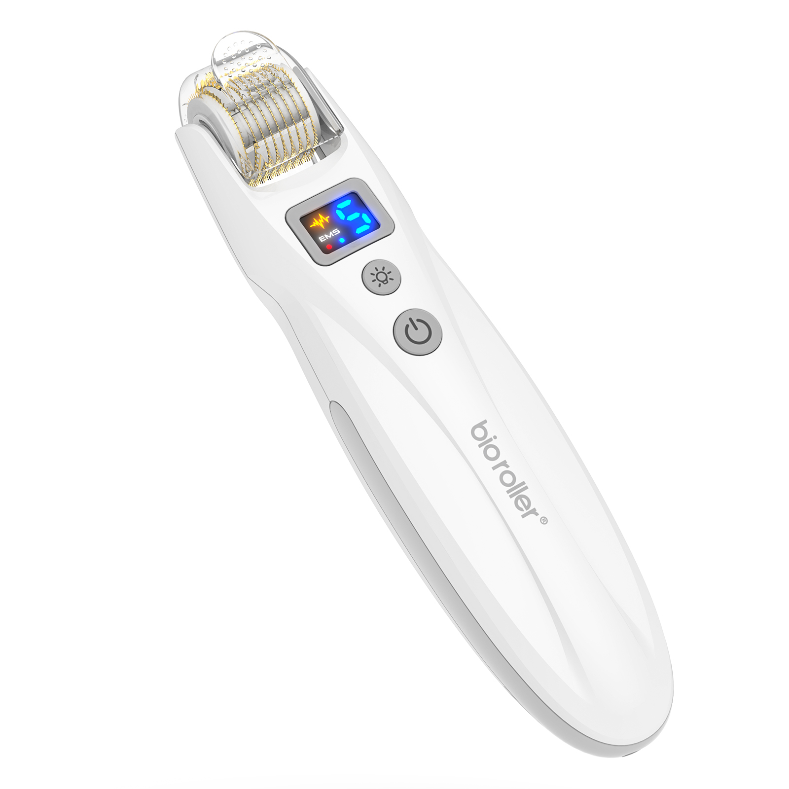 Bio Roller G5 Verwijderbare LED Microneedle Roller EMS Fototherapie Vibratie Massage Verbeter de collageengroei Krimpporiën