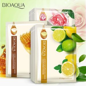 BIOAQUA Masque visage hydratant au miel et à la rose, soin des plantes, masque facial