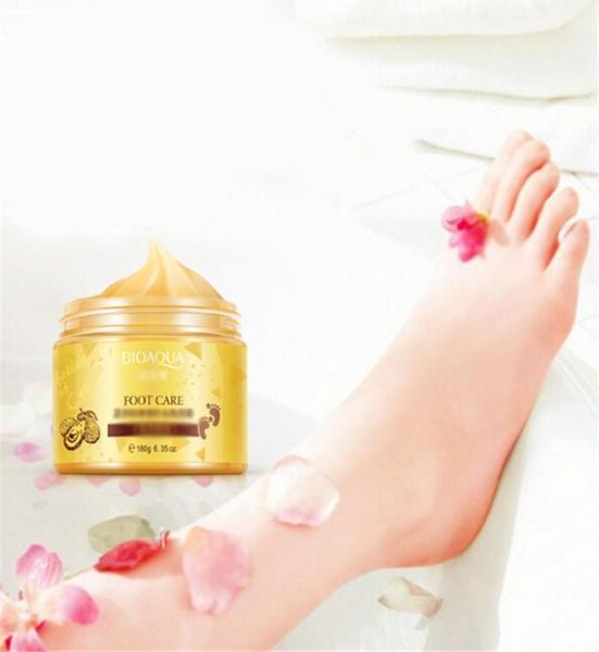 Bioaqua 24k Shea Shea Butter Traitement du pied Massage Crème Crème Péléling Masque Bébé Pieds Peau Société lisse Crème Exfoliant Masque5404580