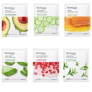 BIOAQUA Komkommer Centella Honing Avocado Hydraterende Gezichtsmasker Vel Granaatappel Aloë Plant Maskers