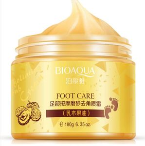 BIOAQUA Cuidado de los pies Crema de masaje Peeling Exfoliante Hidratante Pie Spa Belleza Eliminar Crema de pies de piel muerta