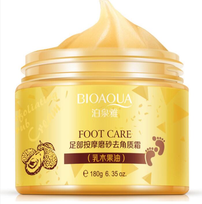 BIOAQUA Cuidados com os pés Creme de massagem Peeling Esfoliante Hidratante Spa dos pés Beleza Remova a pele morta Creme para os pés