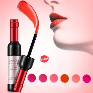 Bioaqua glinsterende charmante wijn verleidelijke lip glazuur glans hydraterende lippen glossen tint merk goede make-up lipgloss