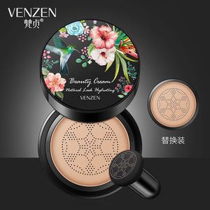 Bioaqua Venzen Air Cushion CC Champignon Presque Pouffle Puffle étanche Maquillage Base Fondation Crème Brightening Makeup Cosmetics 231227