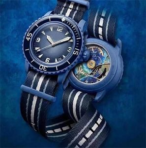 Biokeramische heren designer quartz uurwerkhorloges Hoge kwaliteit volledig functionele Stille Zuidzee Antarctische Oceaan Indiaas horloge Groen Blauw Geel Sd049