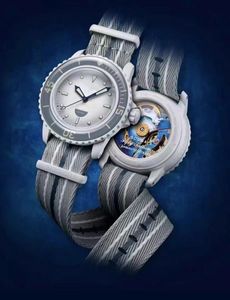 Montre mécanique automatique en biocéramique pour hommes Five Ocean, haute qualité, fonction complète, mouvement de styliste, montres-bracelets en édition limitée