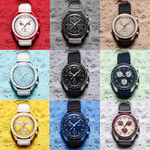 Bioceramic Planet Moon herenhorloges Volledige functie Quarz chronograaf uurwerk Horloges Luxe horloge van hoge kwaliteit Horloges Limited Edition Master-horloges