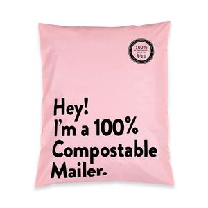 Biologisch afbreekbaar Poly Mailers Naakt Matte Custom Mailer Bags Mailing Tassen Plastic Zak voor Kleding Verpakking