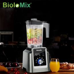 Biolomix numérique sans BPA 2L programme automatique professionnel mélangeur Commercial presse-agrumes robot culinaire glace Smoothies 240116