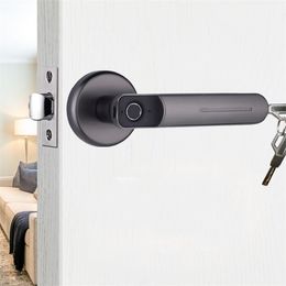 Biometrische vingerafdrukvergrendeling Smart digitale deurvergrendeling Intelligent elektronische slot voor thuis- en kantoorbeveiliging met Mechanical Key 201013