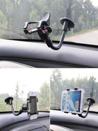 Bionanosky Car Mount Long Arm Universal Wicshield Téléphone avec une forte tasse à vent et une pince à 360 degrés 5618074