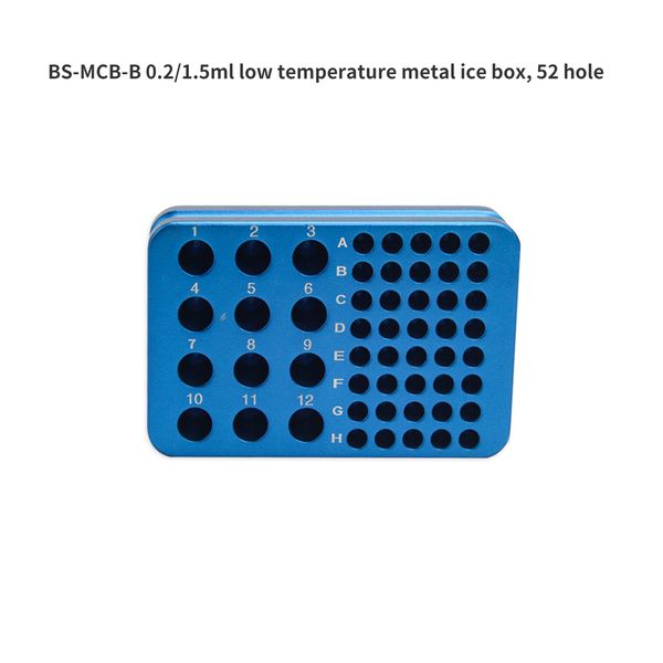 BioSharp a baja temperatura Metal Caja de hielo Laboratorio PCR Centrífuga PLACA DE METAL DEL TUBO DE COLO COLO 0.2/1.5 ml/15 ml/50 ml