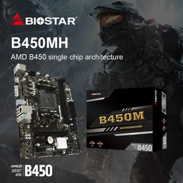 Biostar B450MH NIEUWE MOEDER BORD SOCKET AM4 32GB DDR4 AMD B450 Ondersteuning AMD R5 R7 R9 R9 CPU Processor Micro-ATX Placa Me
