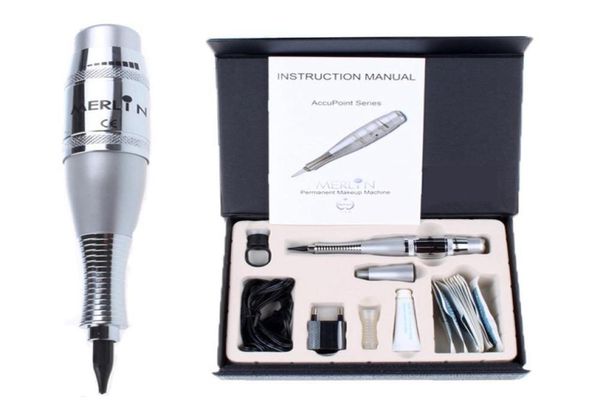 Máquina de tatuaje Biotouch Merlin, máquina para maquillaje permanente con pluma de tatuaje, pistola y agujas, kit con fuente de alimentación, pluma de cejas para tatuaje 2011115772450