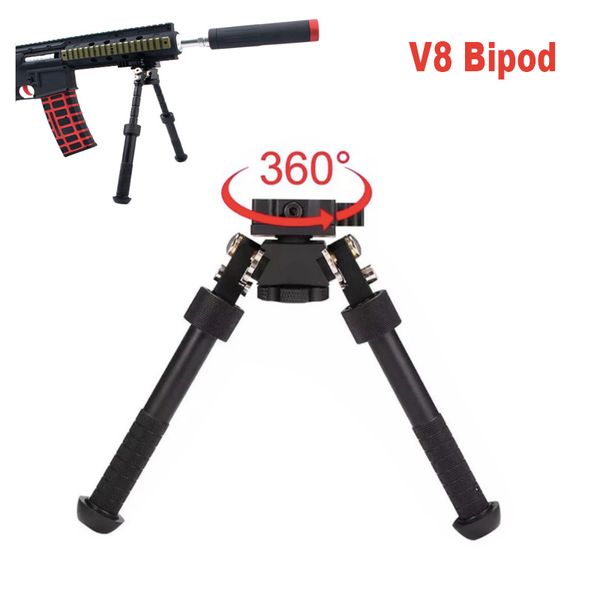 Bipied ACI BT10 Atlas V8 avant-pied avec support à dégagement rapide, poignée en Nylon, support Airsoft Paintball, Rail de 20mm Ada