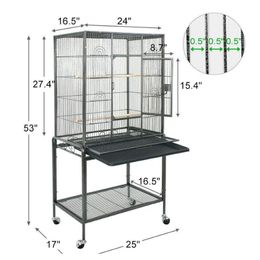 Cage à oiseaux grand jeu haut oiseau perroquet pinson ara cacato qyllMV bdesports2416