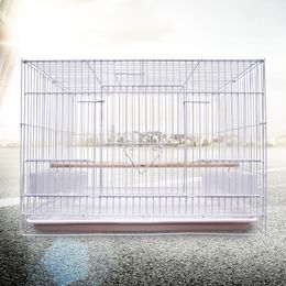 Cage à oiseaux en métal, cage à lapin, pour animaux de compagnie, muguet, grande galvanoplastie, perroquet, cage d'élevage, vente en gros, Guangdong