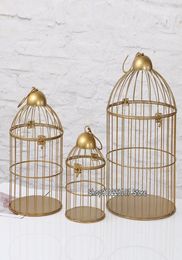 Vogelkooien Europees Retro Iron Bird Cage Bloem Stand Balkon Outdoor Decoratie Pet Supplies Decoratief 2211051561994