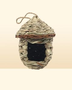 Vogelkooien gras hut gezellig rustplaats voor birds -provides onderdak tegen koud weerhands geweven huizen nest perfect Finch 6077183