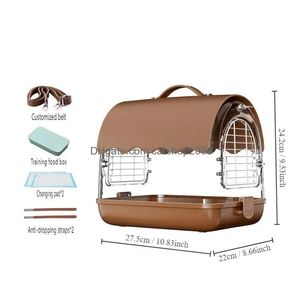 Cages à oiseaux Nids pour animaux de compagnie Perroquet hors de la cage Petit ménage carré Fournitures portables Produits 231225 Drop Livraison Maison Jardin Dhqyw