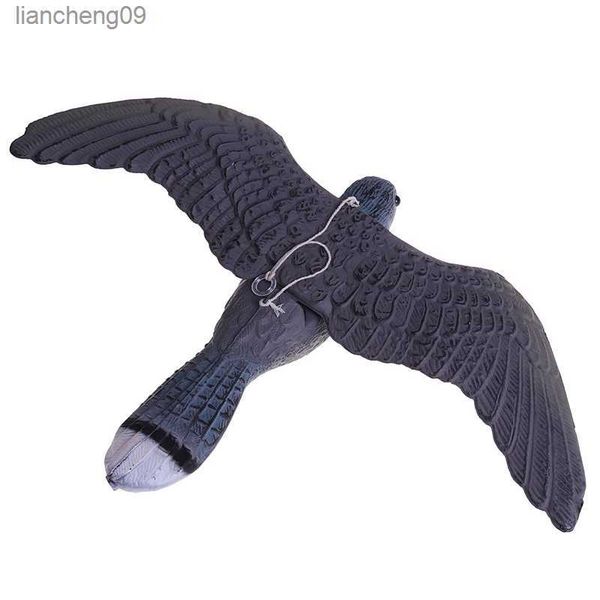 Pájaro águila pájaros señuelo modelo estatua halcón Animal susto paloma búho falso colgante vuelo juguete picos disuasorio colgante figura modelos L230620