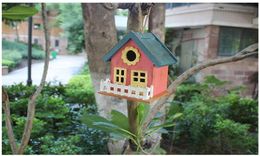 House Bird Wood House Bird Bird Cage Garden Decoration Produits de printemps2993538