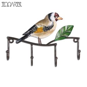 Vogel sleutelhouder muur decoratieve ijzeren muur hanger haak gemonteerd jas rack sleutel haak haak vintage home decor vogels 220311