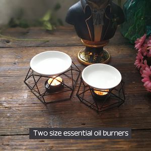 Aromatherapie olie vogel nest ijzeren stand keramische olie brander warme thee hoge kwaliteit kaars lamp geschenken ambachten huisdecoraties Aroma oven