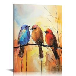 Images d'oiseaux décor mural coloré