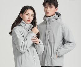 Bird's Home Same Mode Rush Mabet Women's Three's's Femme en un vent et imperméable Veste extérieure Men Men's Fleece Coat Personnalisation Set Two Piece