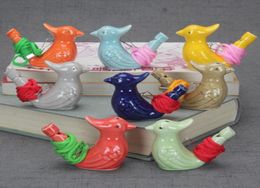 Vogelvorm Fluitje Watervogels fluitjes Kinderen Geschenken Keramiek Water Ocarina Kunsten en Ambachten Kid Gift Veel Stijlen8040757