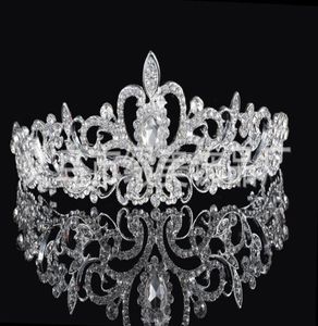 bruidskronen Nieuw Hoofdbanden Haarbanden Hoofddeksels Bruids Bruiloft Sieraden Accessoires Zilver Kristallen Strass Parels HT065720622