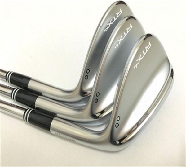 Birdiemake Golf Clubs RTX4 Cuaradas RTX4 Cuaradas de golf Silver 4850525456586062 grados RS Flex eje con tapa de la cabeza 8100284