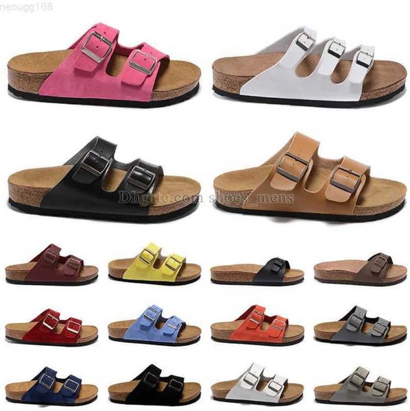 BIRK Sandalias de diseño inferior Plataformas famosas Diapositivas Zapatillas Sandalias Boston Mulas suaves Zuecos Zapatos Al aire libre Interior Birks Arizona Gris Entrenador Diseño para correr 552ess