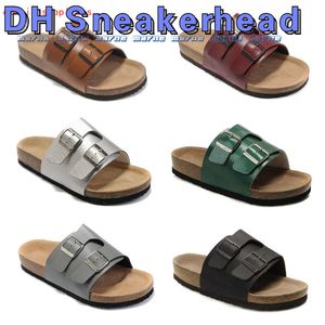 Birk's beroemde merk Arizona mannen platte hak slipper vrouwen multaicolor zomer casual schoenen gesp hoge kwaliteit lederen groothandel