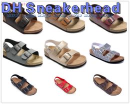 Birk's Fashion célèbre marque Arizona hommes sandales à talons plats femmes multicolore été chaussures décontractées boucle de haute qualité en cuir véritable en gros