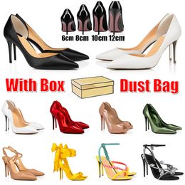 Designer Heel Woman Red Bottoms Dress Shoes Redbottoms Hoge hakschoenen Red Sole Platform Slingback Sexy Pointed Tenes Luxe pompen Sandalen des chaussure met doos