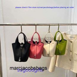 birkinbag handtas dames designer tassen echte lederen picotin slot handtassen draagtas Koreaanse nieuwe zachte hand emmer dames 2023 lychee pat f25y kellyity