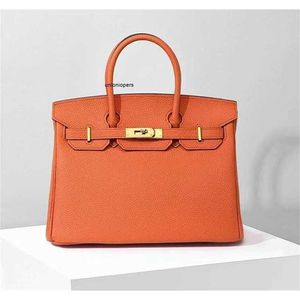 Birkinbag Grand nouveau sacs Capacité Lychee Modèle en cuir Top Top Tend Fashion One épaule Capacité de sac à main AYW