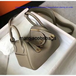 Birkinbag Lind Sac Silver Designer Mini Lind 19 cm Sacs Super Soft Real Cowskin Crossbody Bag Femmes Femmes Vérineurs en cuir Gentume Kellyity