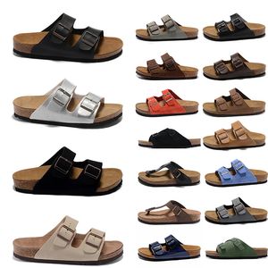 Birks Boston Clog Sandalias Zapatilla de lujo Hombres Mujeres Ciabatte Pantoufle Diseñador Diapositivas Sliders mulas Negro Blanco Marrón Chanclas de madera Birkens Stock Tamaño Eur 36-45