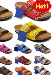 Birks Sandales Arizona Slides Hommes Femmes Pantoufles Birko-Flor Nubuck Cuir Daim Sabots Moka Noir Blanc Gris Marron Marine Chaussures De Plage Extérieur