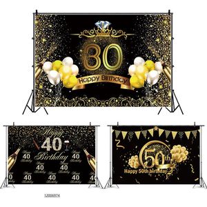Verjaardag achtergrond decor gelukkig 30ste 40ste 50ste verjaardagsfeestje volwassen 30 40 50 jaar jubileum feestartikelen