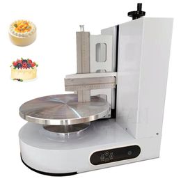 Machine à propagation de crème à gâteau d'anniversaire pour cuisson à pâtisserie rond Machine de mise à niveau de gâteau Spreneur de lissage de gâteau