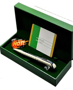 Verjaardag Geschenk Pennen RLX Branding Ballpoint Penery Office School Schrijfspullen Schrijf Smooth Cufflinks met Box Packaging8635739